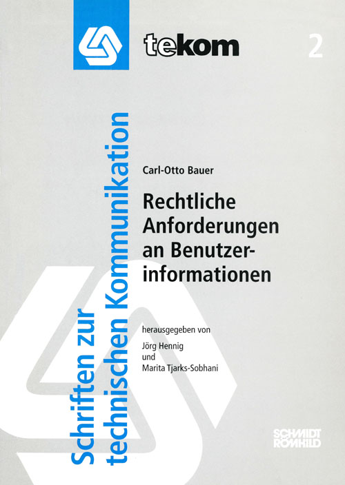 Ausgabe Rechtliche Anforderungen an Benutzerinformationen